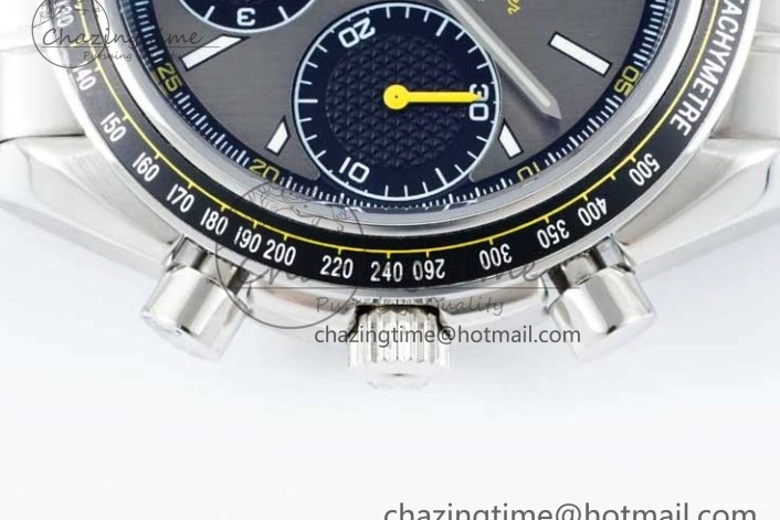 0215 Speedmaster Racing Master SS HKF Best Edition Gray Black Dial on SS Bracelet A Sustainable 7805